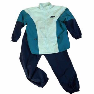 Vintage Nike Silver Tag Mens Colorblock Track Suit Size L Blue